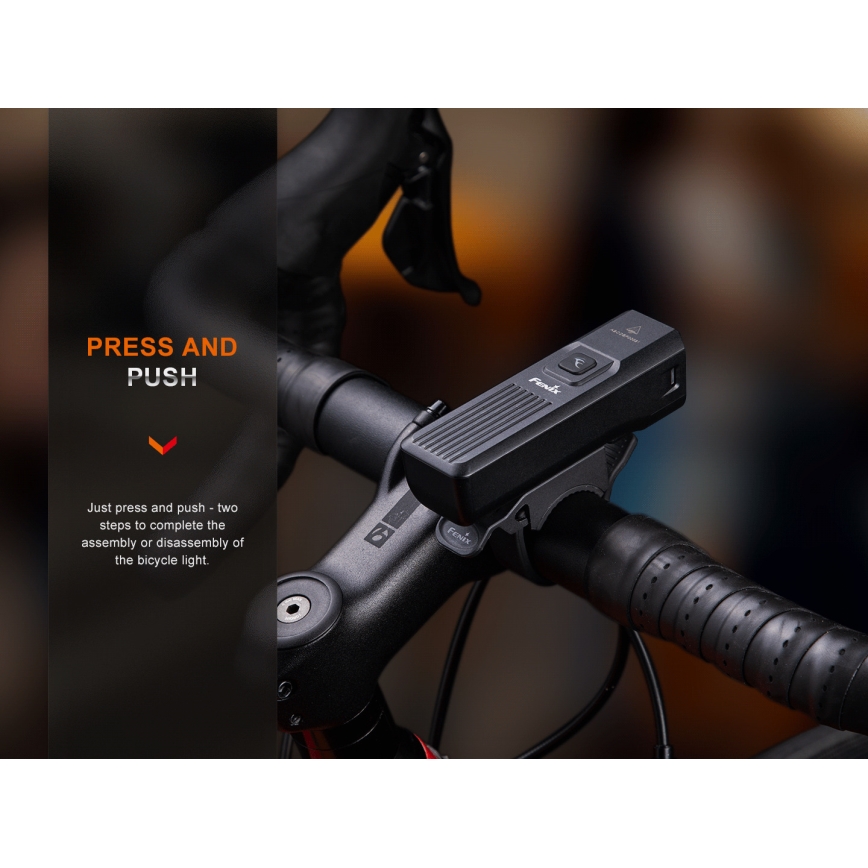 Fenix BC15R-LED Dimmable rechargeable bike light LED/USB IP66 400 lm 31,5 hours