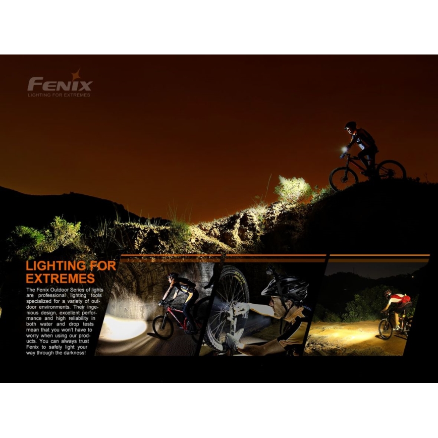 Fenix BC21RV30 - LED Rechargeable bicycle light LED/USB IP68 1200 lm 33 hrs