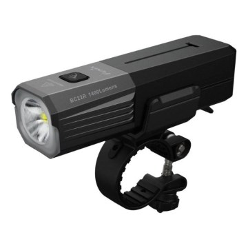 Fenix BC22R - Dimmable Rechargeable Bike Light LED/USB 3400 mAh IP66 1400 lm 41 h Black