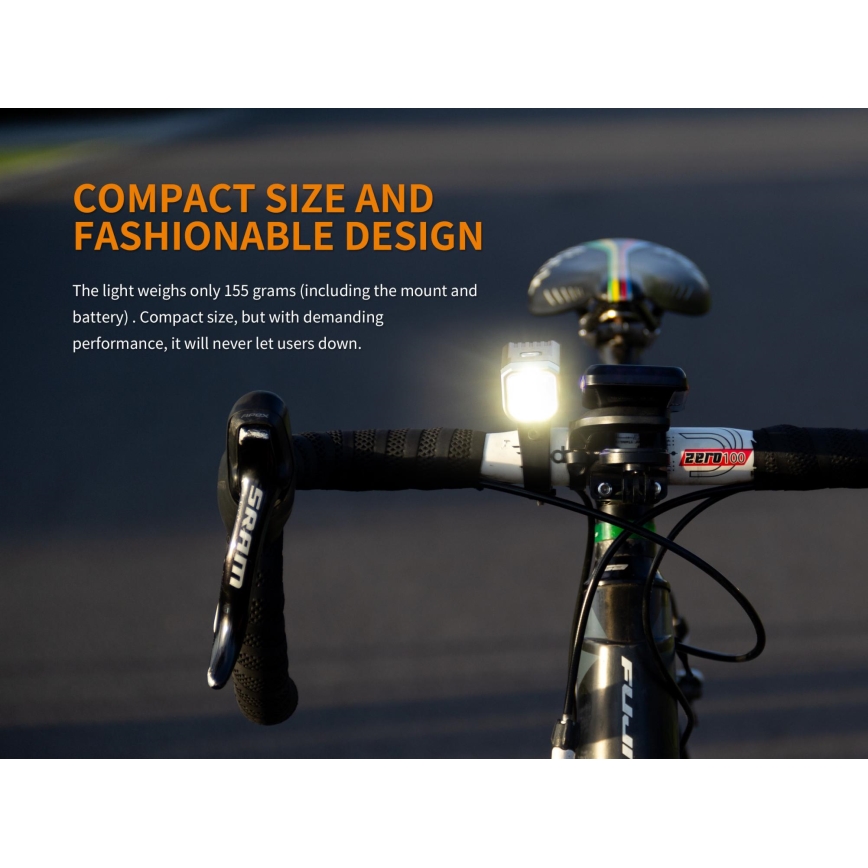 Fenix BC25R - LED Rechargeable bicycle ligh LED/USB IP66 600 lm 36 hrs