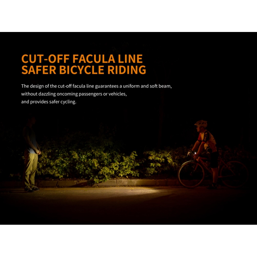 Fenix BC25R - LED Rechargeable bicycle ligh LED/USB IP66 600 lm 36 hrs