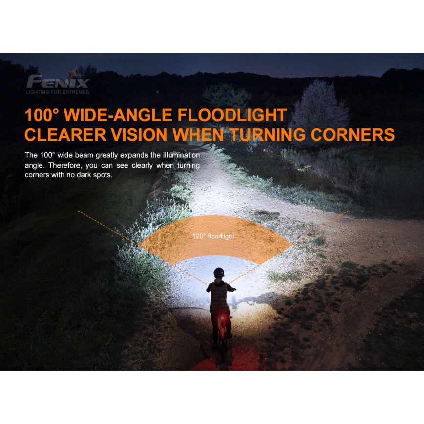 Fenix BC26R - LED Rechargeable bicycle light LED/USB IP68 1600 lm 65 hrs