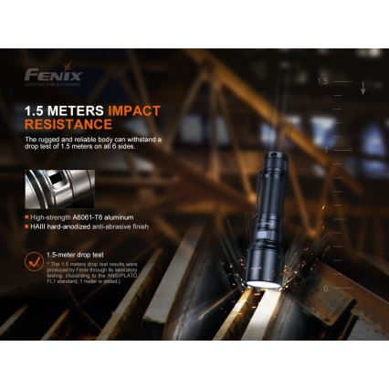 Fenix C7 - Dimmable Rechargeable LED Flashlight LED/1x21700 IP68 3000 lm 68 h