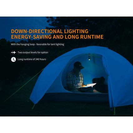 Fenix CL26RGREEN - LED Dimmable portable rechargeable lamp LED/USB IP66 400 lm 400 h green