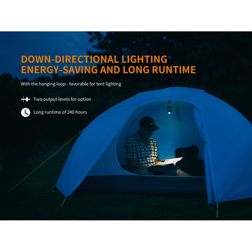 Fenix CL26RGREEN - LED Dimmable portable rechargeable lamp LED/USB IP66 400 lm 400 h green