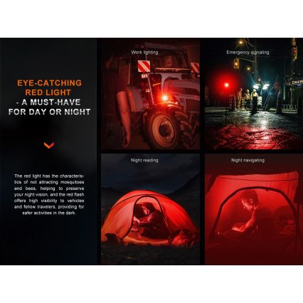 Fenix CL28R - LED Dimmable rechargeable floodlight with a powerbank LED/USB IP66 2000 lm 360 h