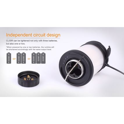 Fenix CL30R - LED Portable rechargeable lamp LED/USB/6xCR123A IPX7 650 lm 300 h 2600 mAh