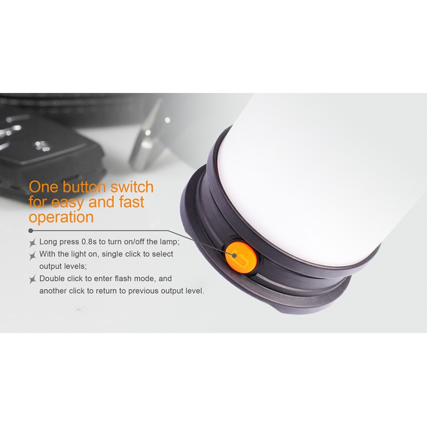 Fenix CL30R - LED Portable rechargeable lamp LED/USB/6xCR123A IPX7 650 lm 300 h 2600 mAh