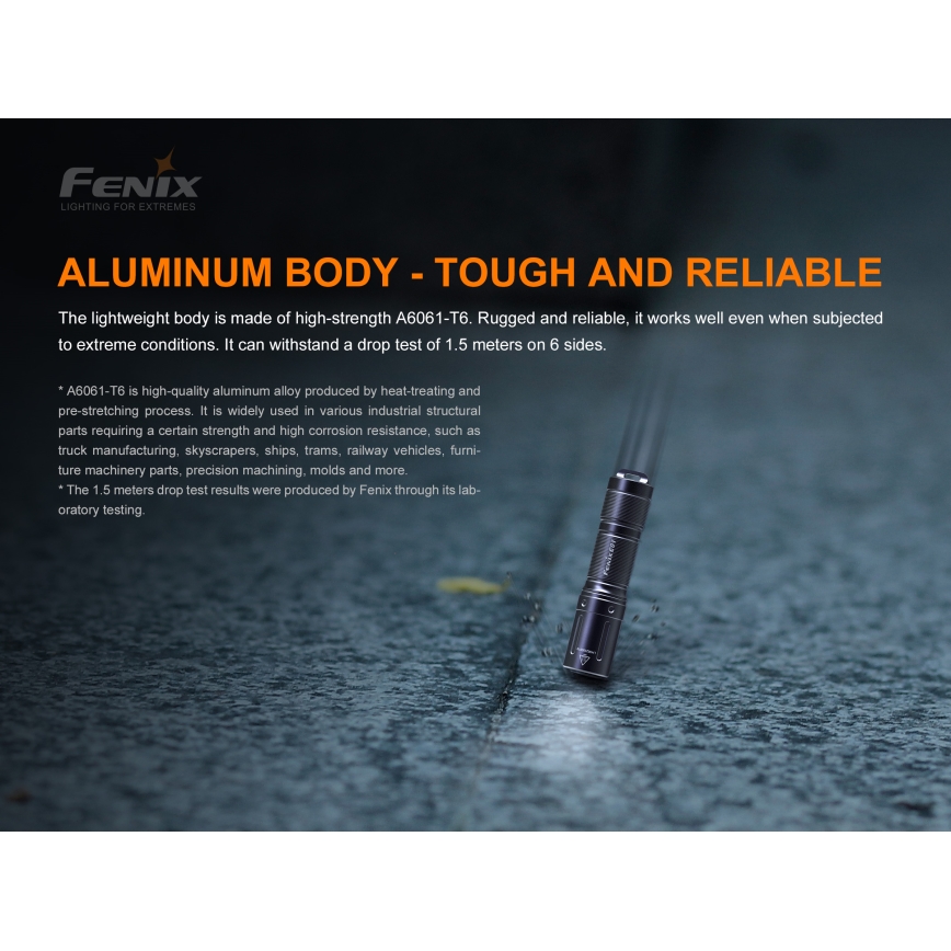 Fenix E01V20BLC - LED Flashlight LED/1xAAA IP68 100 lm 25 hrs