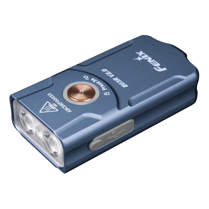 Fenix E03RV20BLU - LED Rechargeable flashlight LED/USB IP66 500 lm 30 h