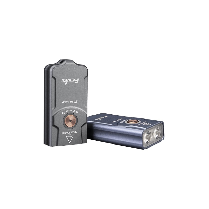 Fenix E03RV20GREY - LED Rechargeable flashlight LED/USB IP66 500 lm 30 h
