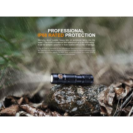 Fenix E05RBLC - LED Rechargeable flashlight LED/USB IP68 400 lm 30 hrs