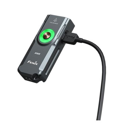 Fenix E06RGRY - LED Dimmable rechargeable flashlight UV LED/USB IP66 700 shiny 60 h 750 mAh grey