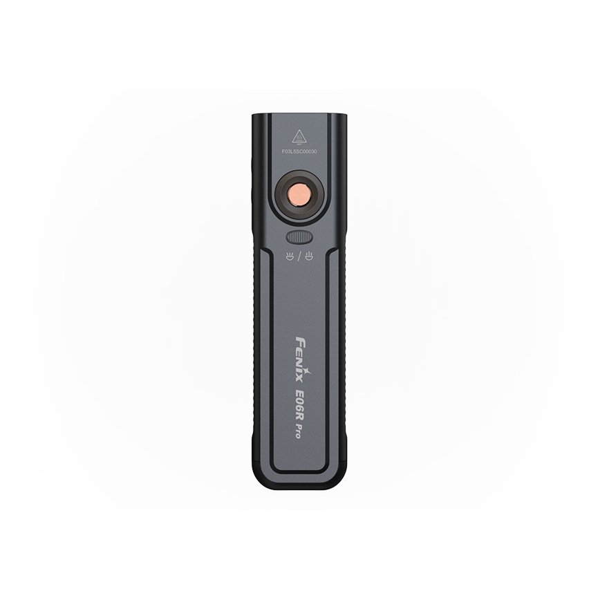 Fenix E06RPROEUBLC - Dimmable LED USB-Rechargeable Flashlight, 1650 mAh, IP66, 1600 lm, 111 h, Black