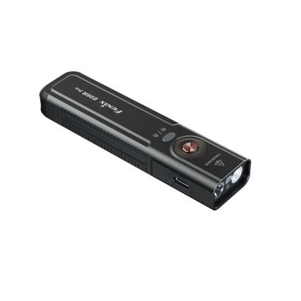 Fenix E06RPROEUBLC - Dimmable LED USB-Rechargeable Flashlight, 1650 mAh, IP66, 1600 lm, 111 h, Black