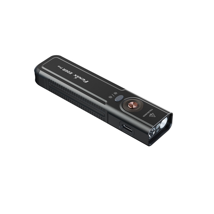Fenix E06RPROEUBLC - Dimmable LED USB-Rechargeable Flashlight, 1650 mAh, IP66, 1600 lm, 111 h, Black