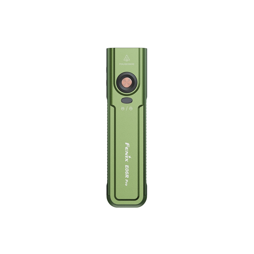 Fenix E06RPROEUOLI - Dimmable Rechargeable LED Flashlight LED/USB 1650 mAh IP66 1600 lm 111 h Green
