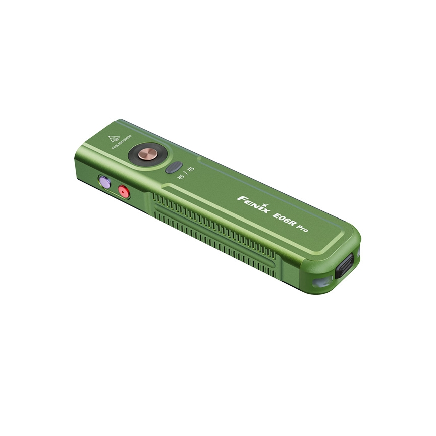 Fenix E06RPROEUOLI - Dimmable Rechargeable LED Flashlight LED/USB 1650 mAh IP66 1600 lm 111 h Green
