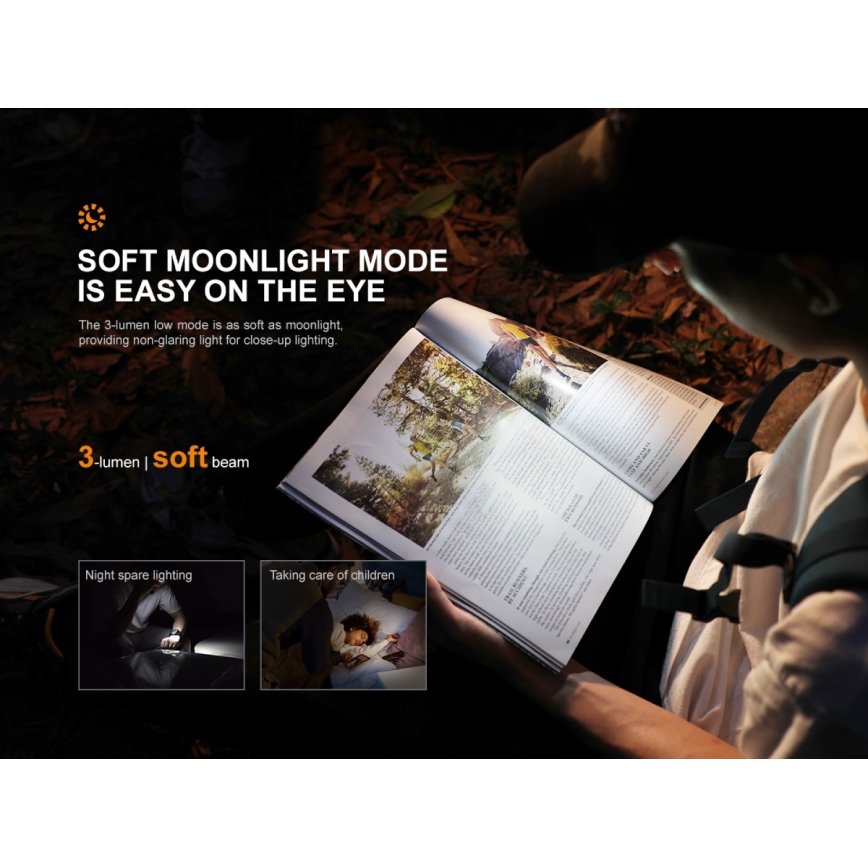 Fenix E09R - LED Rechargeable flashlight LED/USB IP68 600 lm 70 hrs