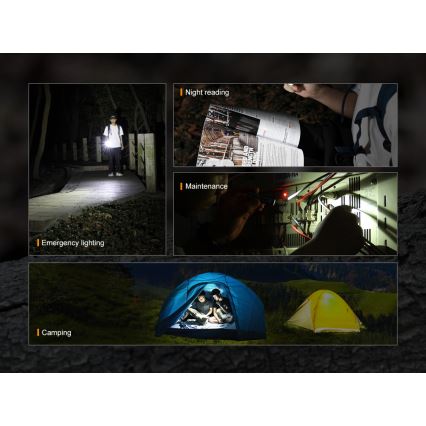 Fenix E09R - LED Rechargeable flashlight LED/USB IP68 600 lm 70 hrs
