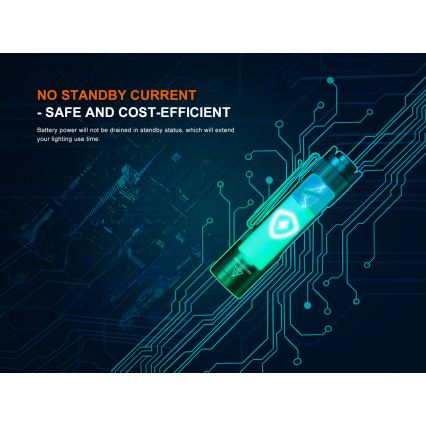 Fenix E12V30 - Dimmable Rechargeable LED Flashlight LED/1xAA 2000 mAh IP68 200 lm 100 h black