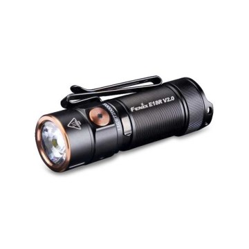Fenix E18RV20800 - Dimmable USB-rechargeable LED flashlight / 1xCR123A / 800 mAh / IP68 / 1200 lm / 200 h / black