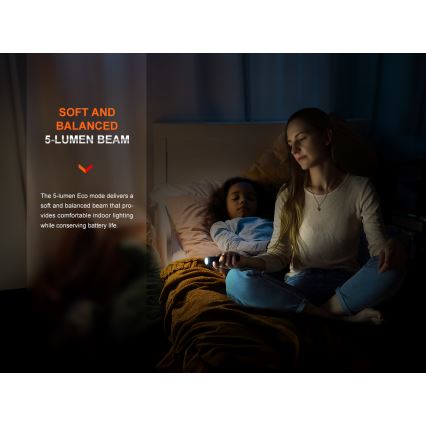 Fenix E28RV20 - LED Dimmable rechargeable flashlight LED/USB/2xCR123A IP68 1700 shiny 260 h 3400 mAh