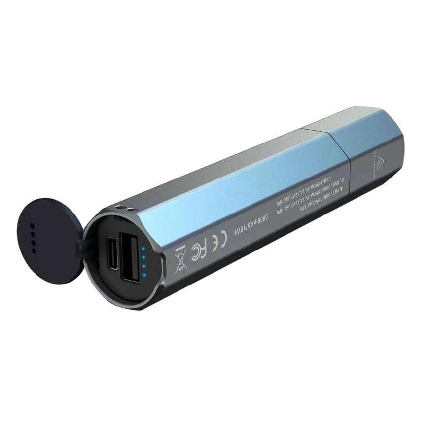 Fenix ECPBLUE - LED Rechargeable flashlight with a power bank USB IP68 1600 lm 504 h blue