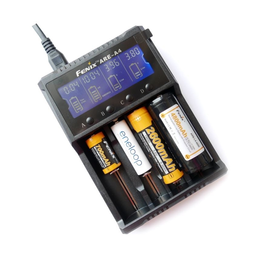 Fenix FENAREA4 - Battery charger 4xLi-ion/AAA/AA/C 5V