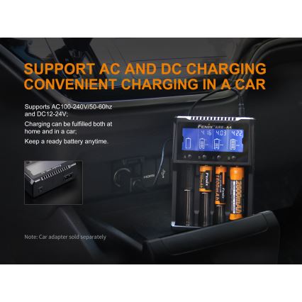 Fenix FENAREA4 - Battery charger 4xLi-ion/AAA/AA/C 5V
