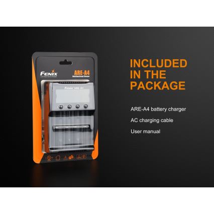 Fenix FENAREA4 - Battery charger 4xLi-ion/AAA/AA/C 5V