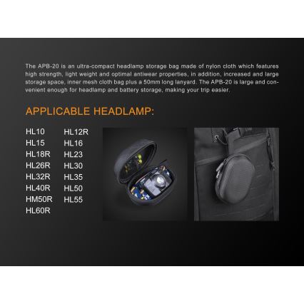 Fenix FENIXAPB20 - Protective case for headlights
