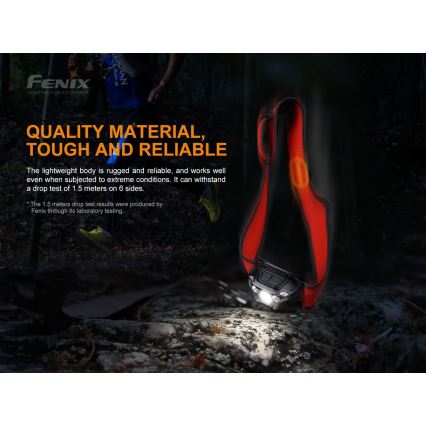 Fenix HL18RTRAIL - LED Rechargeable headlamp LED/3xAAA IP66 500 lm 300 hrs