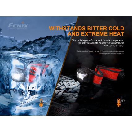 Fenix HL18RTRAIL - LED Rechargeable headlamp LED/3xAAA IP66 500 lm 300 hrs