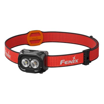 Fenix HL18RTV20BLC - LED Dimmable rechargeable headlamp LED/USB IP66 800 lm 160 h black/orange