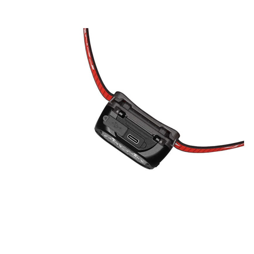 Fenix HL18RTV20BLC - LED Dimmable rechargeable headlamp LED/USB IP66 800 lm 160 h black/orange