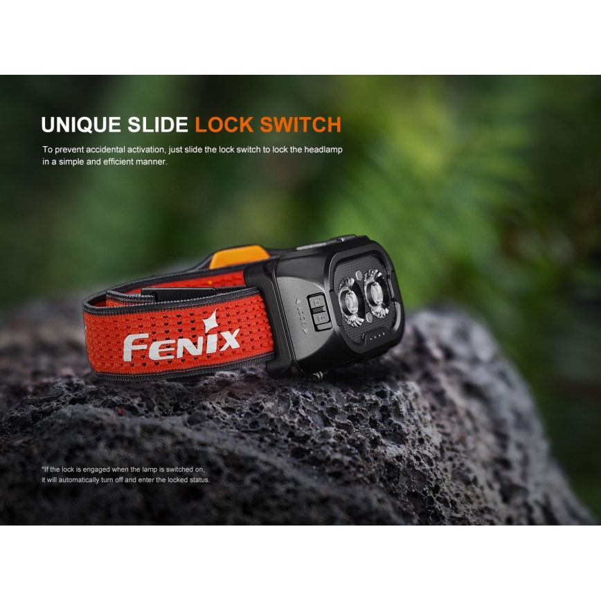 Fenix HL18RTV20WHT - LED Dimmable rechargeable headlamp LED/USB IP66 800 shiny 160 h white/black