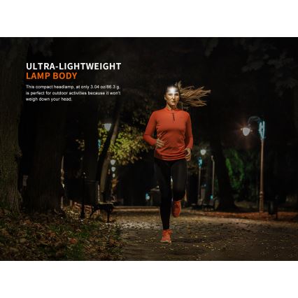 Fenix HM23V20 - LED Dimmable headlamp LED/1xAA IP68 300 lm 100 h