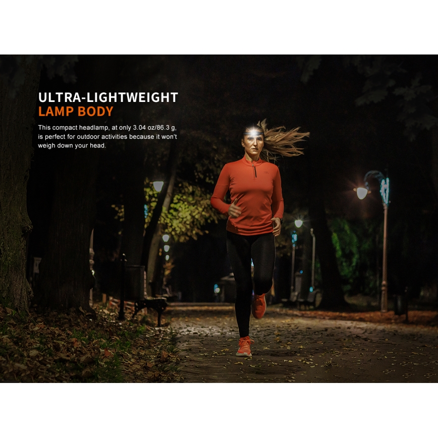 Fenix HM23V20 - LED Dimmable headlamp LED/1xAA IP68 300 lm 100 h