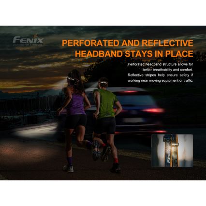 Fenix HM50RV20 - LED Rechargeable headlamp 3xLED/1xCR123A IP68 700 lm 120 hrs