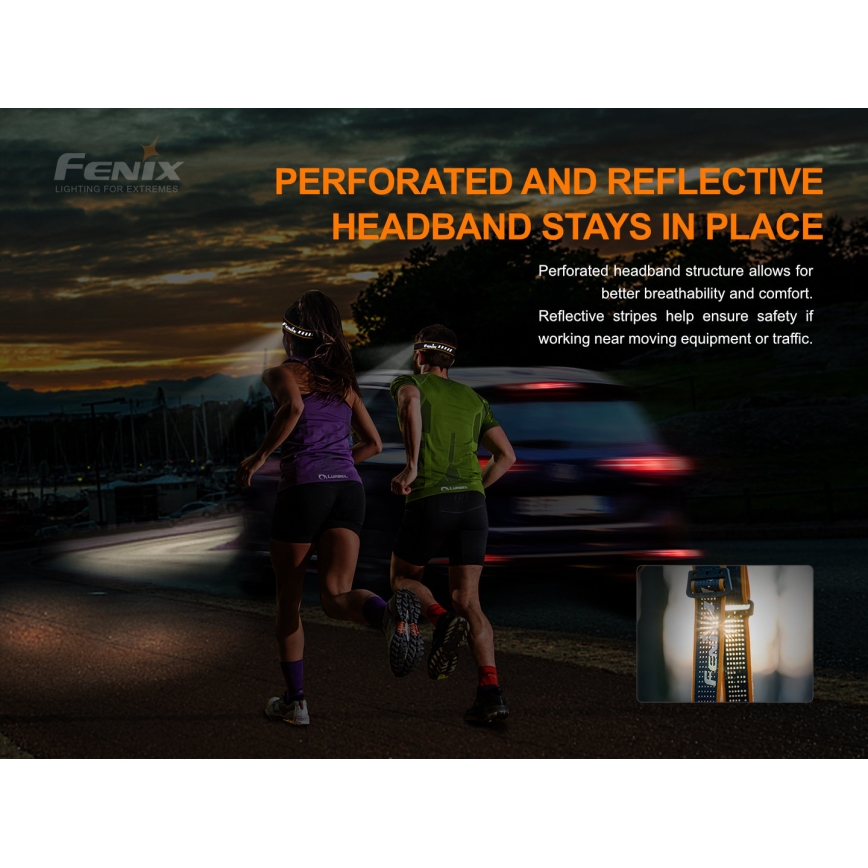 Fenix HM51RV20 - LED Rechargeable headlamp 3xLED/1xCR123A IP68 700 lm 120 hrs