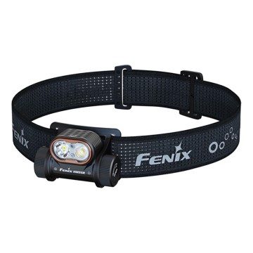 Fenix HM55RABL - LED Dimmable Rechargeable Headlamp LED/USB/1xCR123A 1600 mAh IP68 1200 lm 141.2 h Black