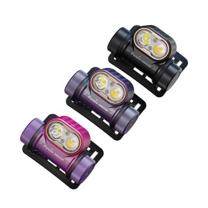 Fenix HM55RNBL - Dimmable LED Rechargeable Headlamp LED/USB/1xCR123A 1600 mAh IP68 1200 lm 141.2 h Purple