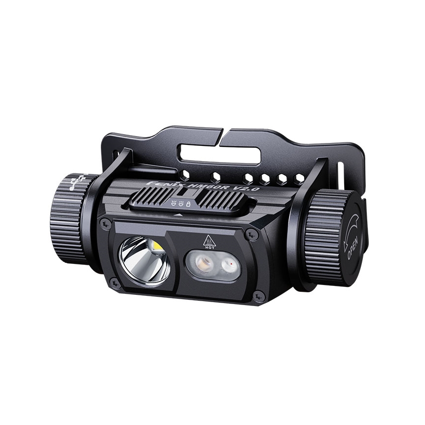 Fenix HM60RV20 - Dimmable LED Rechargeable Headlamp LED/USB 4000 mAh IP68 1600 lm 292 h Orange