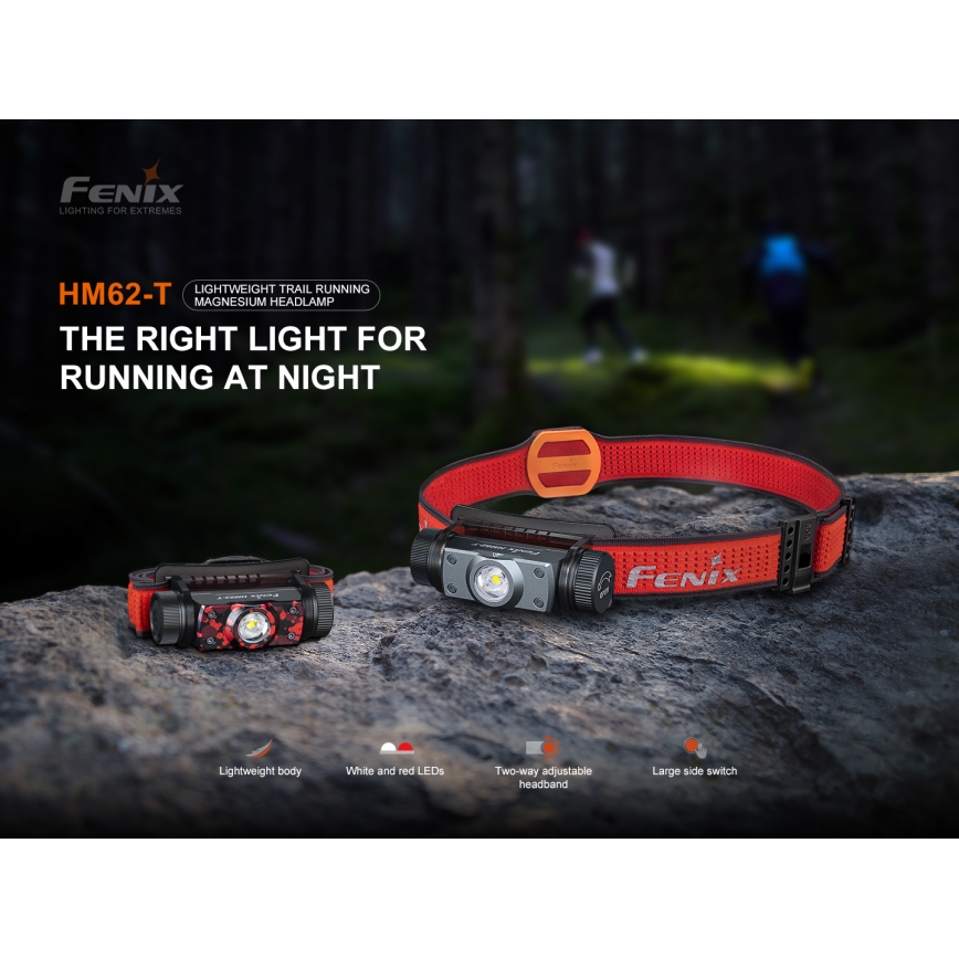 Fenix HM62TMGM - LED Dimmable rechargeable headlamp LED/USB IP68 1200 lm 280 h
