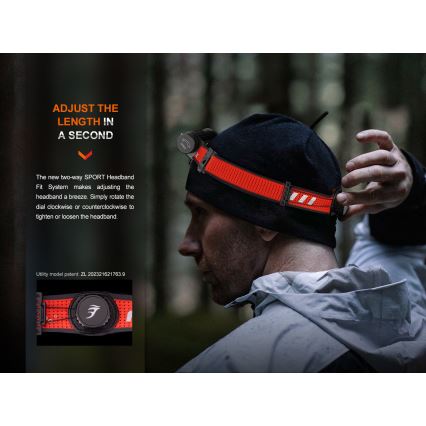 Fenix HM62TMGM - LED Dimmable rechargeable headlamp LED/USB IP68 1200 lm 280 h