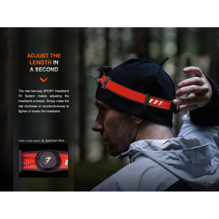 Fenix HM62TMGM - LED Dimmable rechargeable headlamp LED/USB IP68 1200 lm 280 h