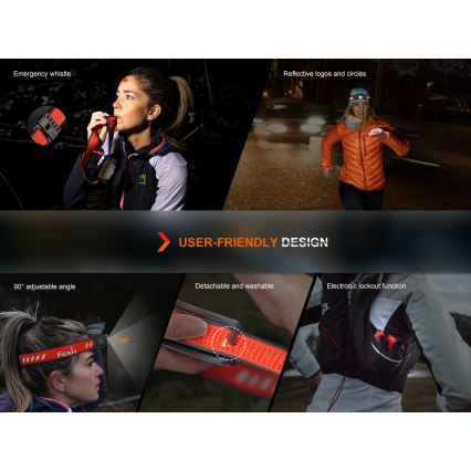 Fenix HM62TMGM - LED Dimmable rechargeable headlamp LED/USB IP68 1200 lm 280 h
