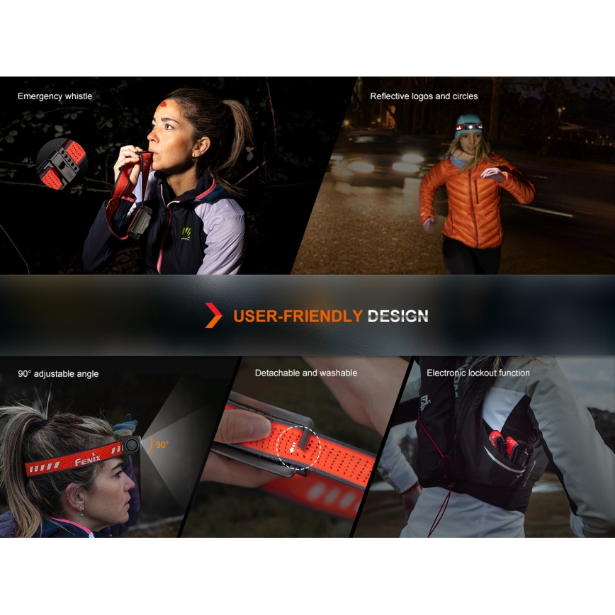 Fenix HM62TMGM - LED Dimmable rechargeable headlamp LED/USB IP68 1200 lm 280 h