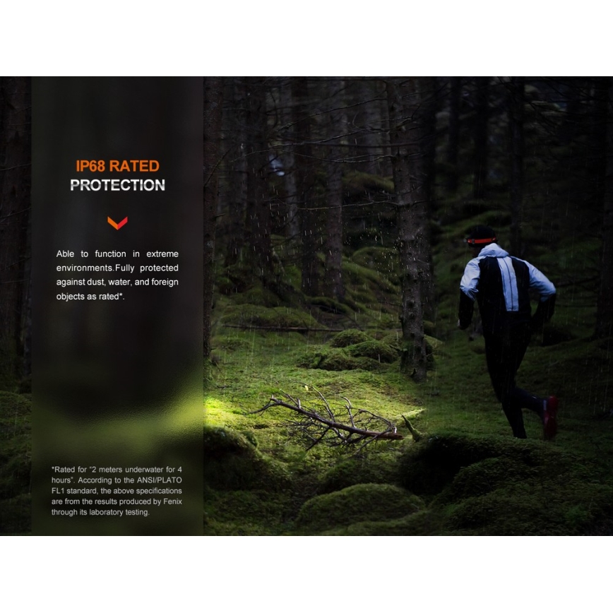 Fenix HM62TMGM - LED Dimmable rechargeable headlamp LED/USB IP68 1200 lm 280 h